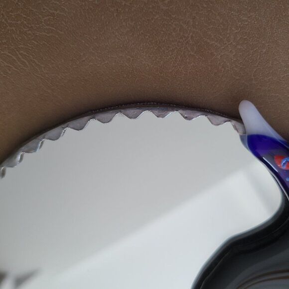 Vanity Mirror Handcrafted Handheld Lovely Moon Goddess One Of A Kind OOAK Art - Picture 15 of 16